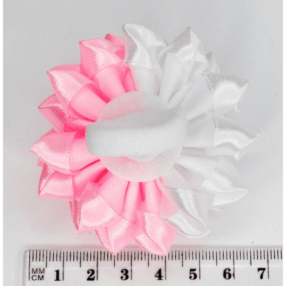 Набір резинок для волосся La-beauty 0108-345, 10 штук, з бантом-квіткою