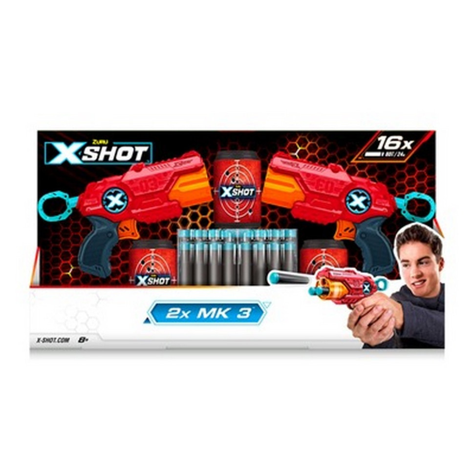 Набор скорострельных бластеров X-Shot Red 36432R EXCEL MK 3 Double 