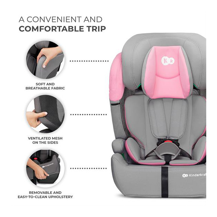 Дитяче автокрісло Comfort Up Kinderkraft KCCOUP02PNK0000 i-Size, Pink