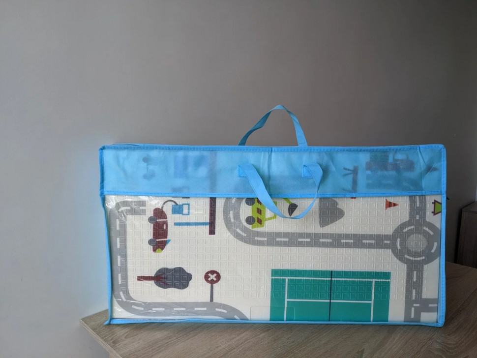 Килимок дитячий Ліс+Дорога Mat4baby 235PNL 1.5х2.0х0.6 двосторонній