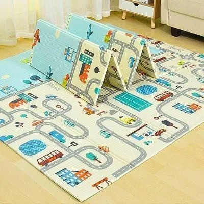 Килимок дитячий Ліс+Дорога Mat4baby 235PNL 1.5х2.0х0.6 двосторонній