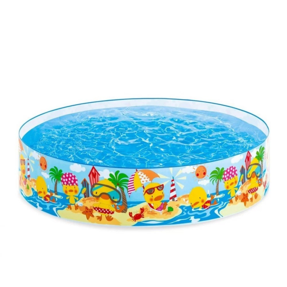 Каркасный детский бассейн Утиный Риф Intex 58477NP 122х25 см, 218 л