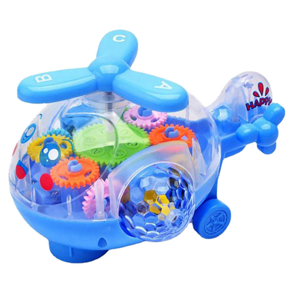 Детский музыкальный вертолет A-Toys QF05-1 прозрачный корпус
