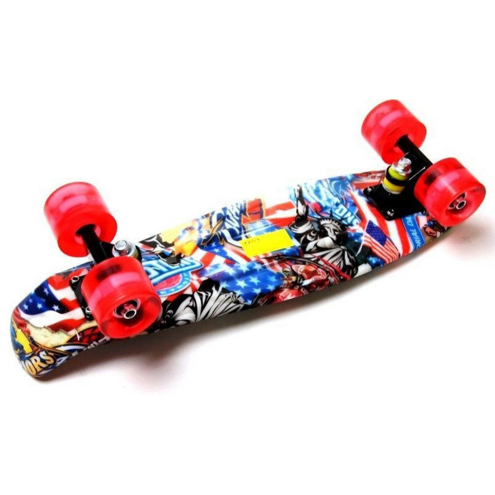 Скейт Penny Board «Graffiti» NBA Bambi 1361336168 колеса зі світлом 80 кг