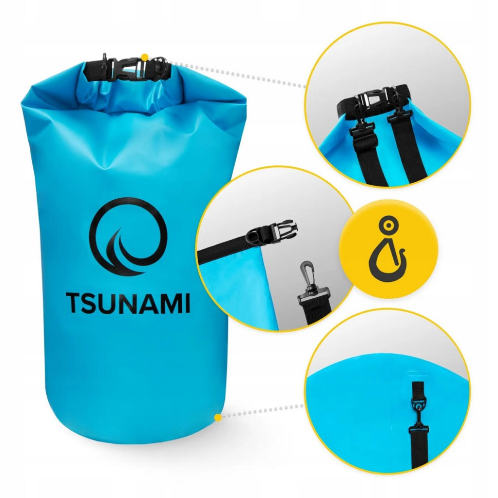 Гермомешок водозащитный Dry Pack Tsunami TS015, 20 л