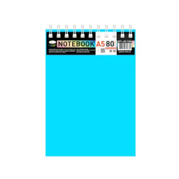 Блокнот А5 Апельсин В-БП5-80(Light Blue) 80 листов, пружина сверху Блокнот А5 Апельсин В-БП5-80(Light Blue) 80 листов, пружина сверху