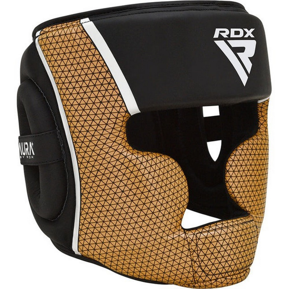Боксерский шлем AURA PLUS T-17 RDX Inc Limited HGR-T17BGL-S+ Black Golden, S (капа в комплекте)