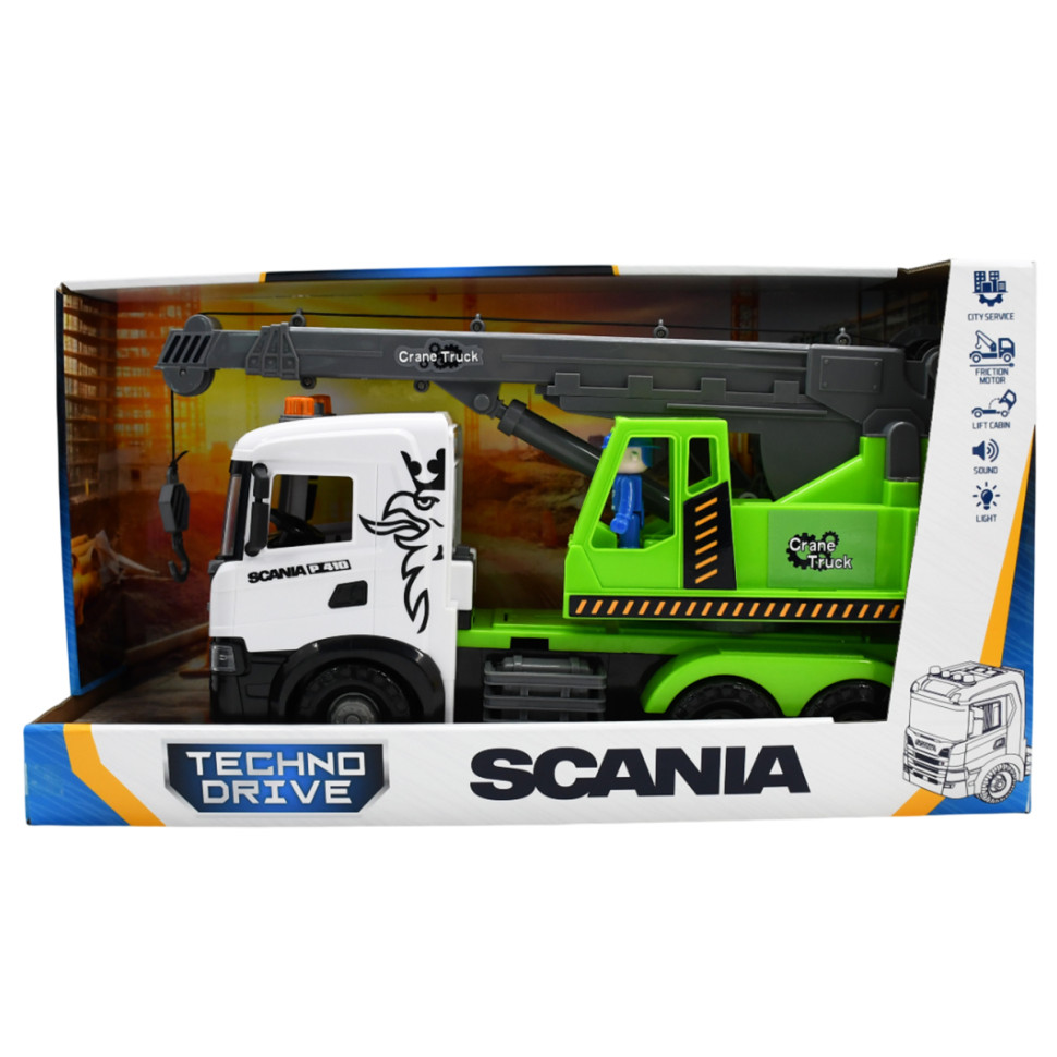 Ігровий набір Автокран Scania TechnoDrive 3006KS зі світлом та звуком