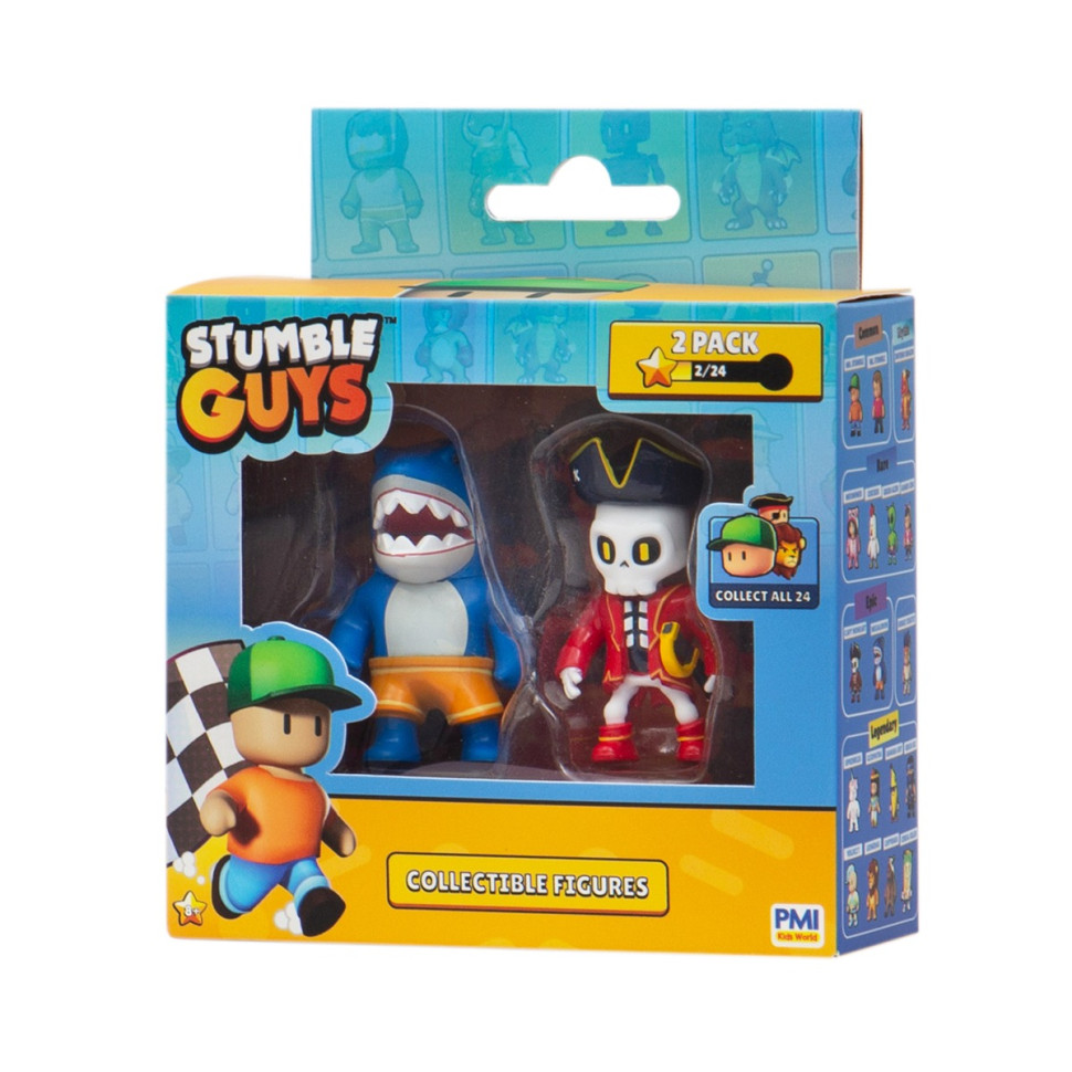 Набор Коллекционных Фигурок МЕГАЛОДОН И КАПИТАН НОХАРТ STUMBLE GUYS SG2015-6, 2 фигурки 6 см