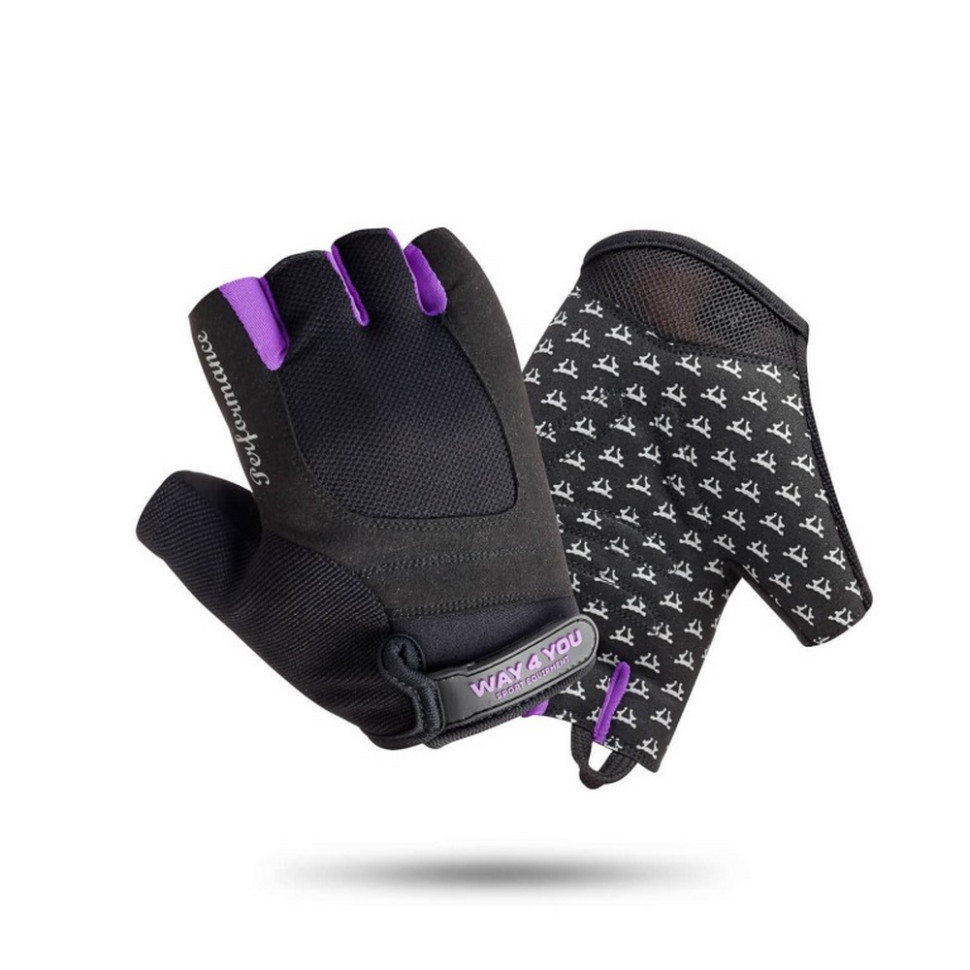 Перчатки для фитнеса Way4you w-1751M, Violet, M