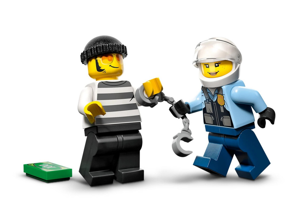 Конструктор LEGO City Переслідування автомобіля на поліцейському мотоциклі 60392