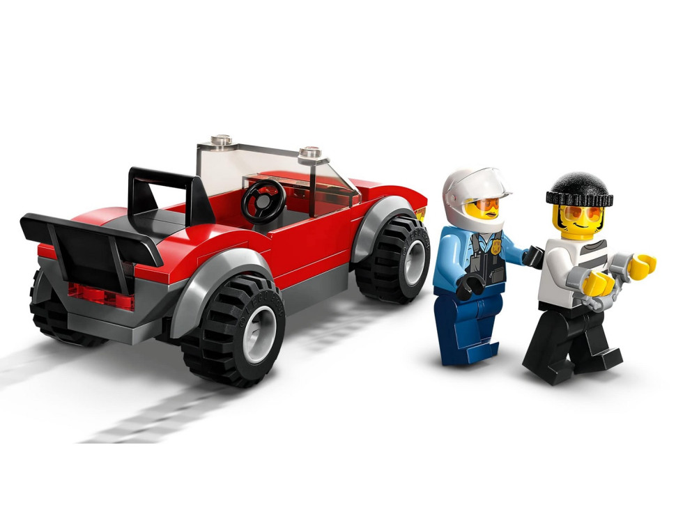 Конструктор LEGO City Переслідування автомобіля на поліцейському мотоциклі 60392