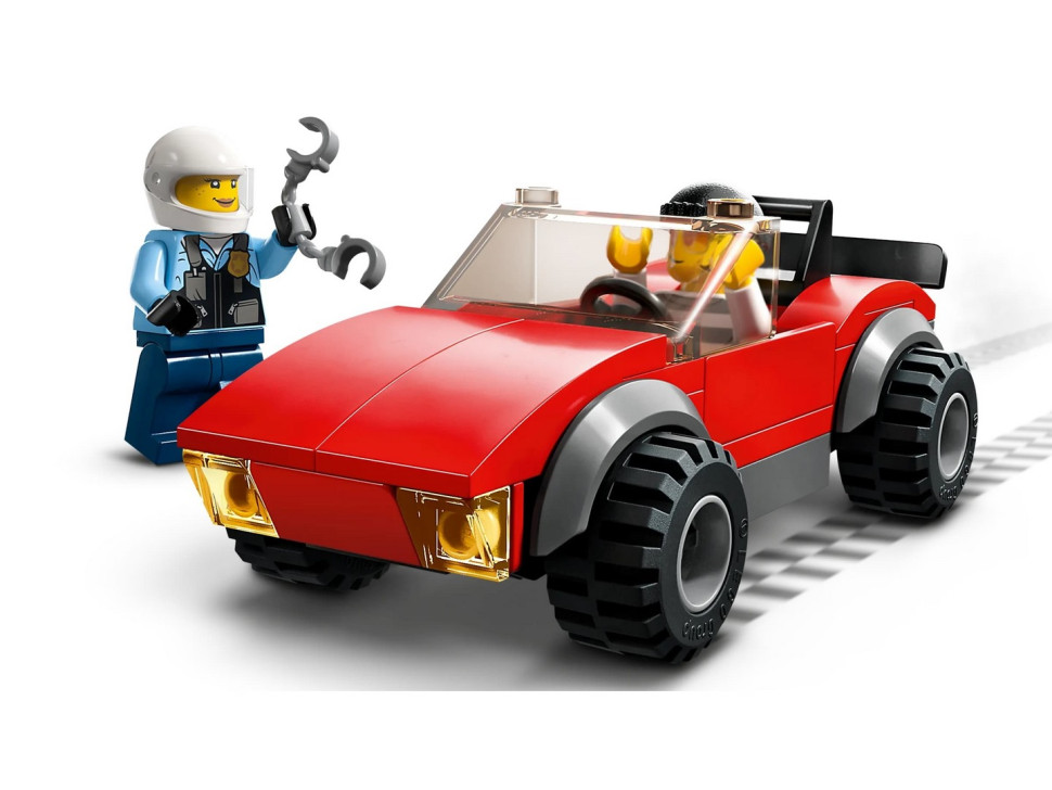 Конструктор LEGO City Переслідування автомобіля на поліцейському мотоциклі 60392