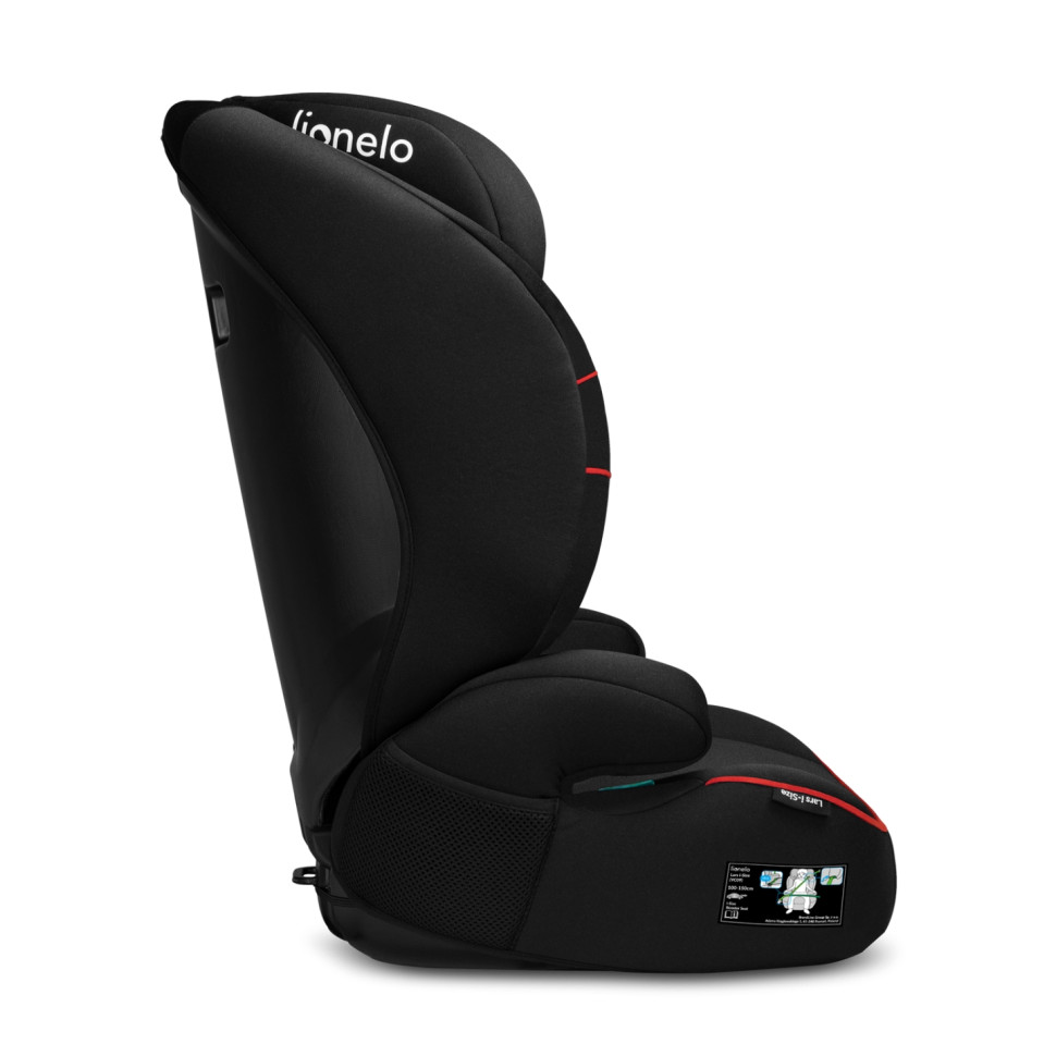 Дитяче автокрісло LARS Lionelo 69755982 I-SIZE, SPORTY BLACK RED
