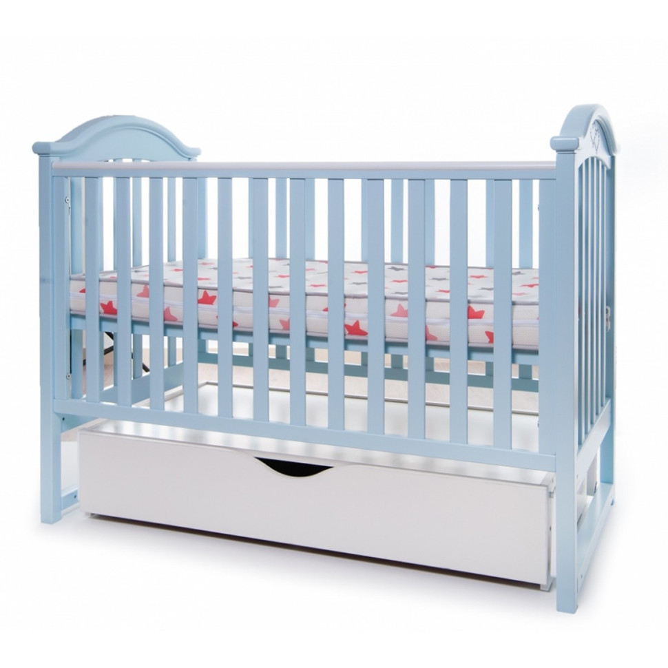 Детская кроватка iLove Twins L100-L-04, голубой