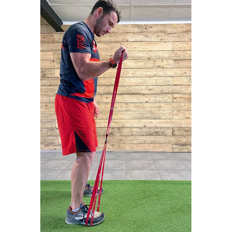 Еспандер для фітнесу універсальний Rubberfit Sveltus SLTS-0585 + постер 