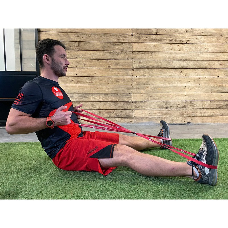 Еспандер для фітнесу універсальний Rubberfit Sveltus SLTS-0585 + постер 