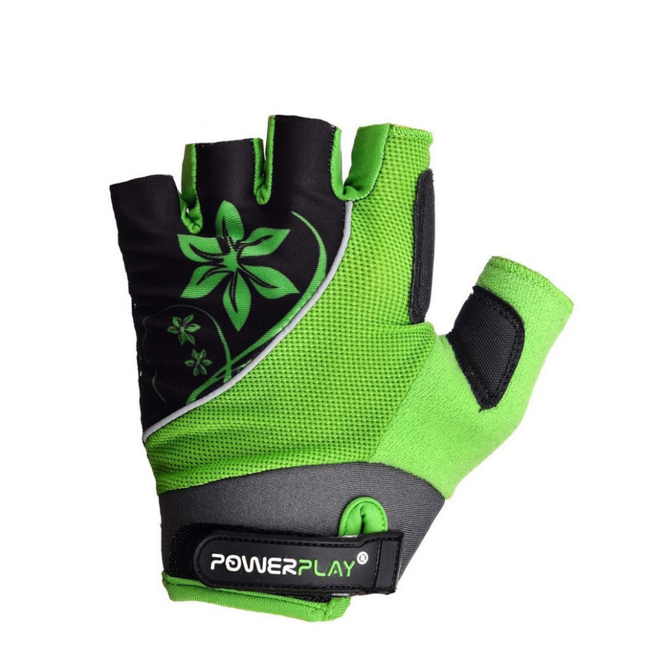 Велоперчатки женские PowerPlay 5281A_XS_Green, XS