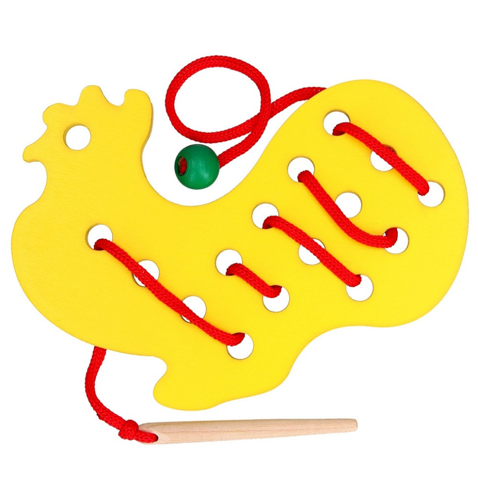 Детская деревянная шнуровка 