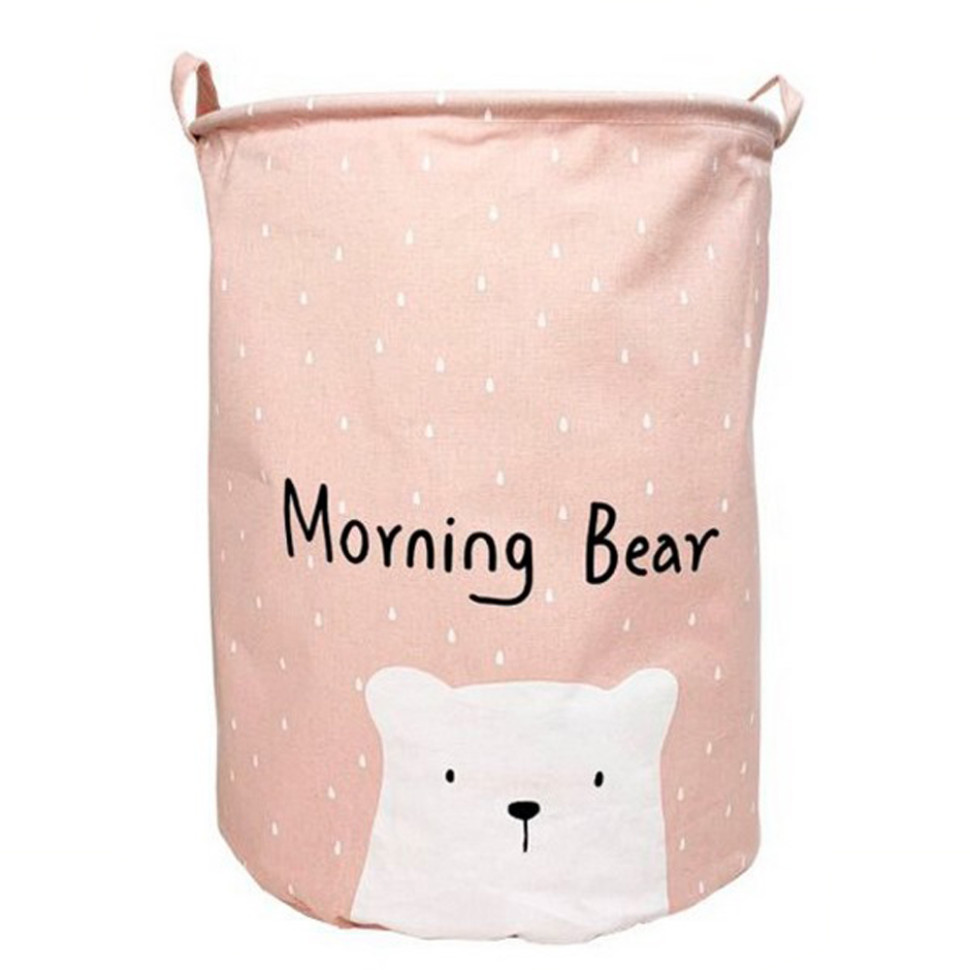 Кошик для іграшок та білизни «Morning bear» Mega Zayka MGZ-1004(Pink)