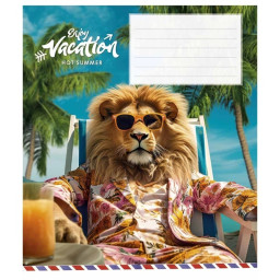Тетрадь ученическая "Cool vacation" Школярик 018-3318L-5 в линию, 18 листов