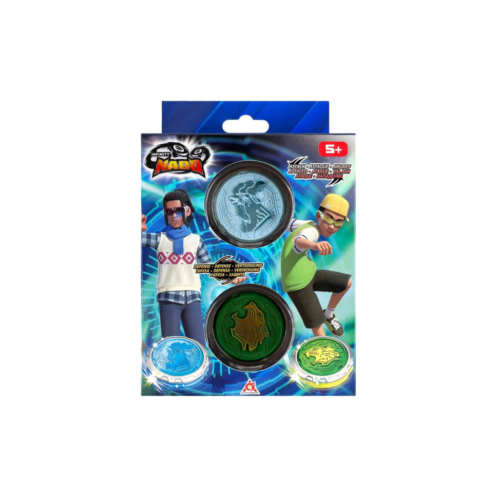 Набор Infinity Nado EU654197 VI Starter Nado Pack Gold Warrior Phoenix, Lighting Leopard Золотой Воин Феникс и Ослепительный Леопард