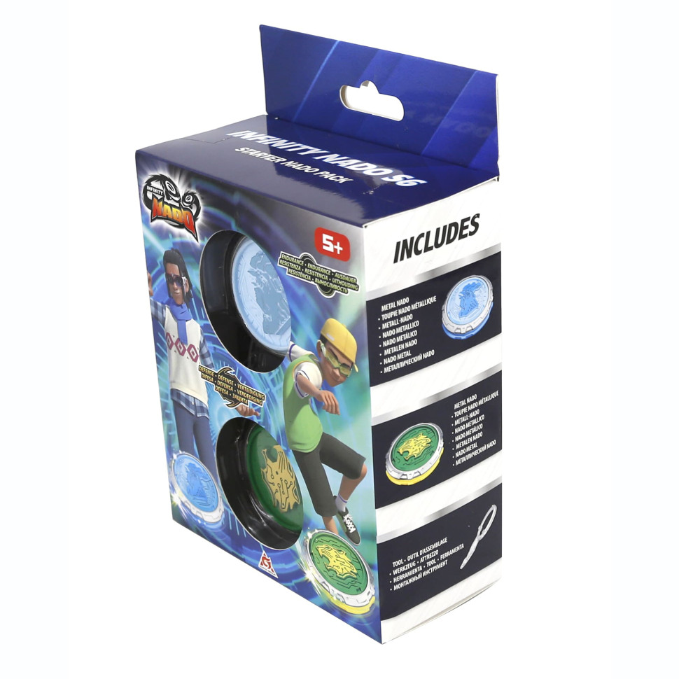 Набор Infinity Nado EU654197 VI Starter Nado Pack Gold Warrior Phoenix, Lighting Leopard Золотой Воин Феникс и Ослепительный Леопард