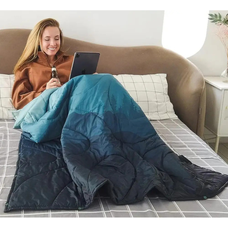 Одеяло туристическое Smart 150 XL KingCamp KS2435_CYAN, размер 175 х135 см