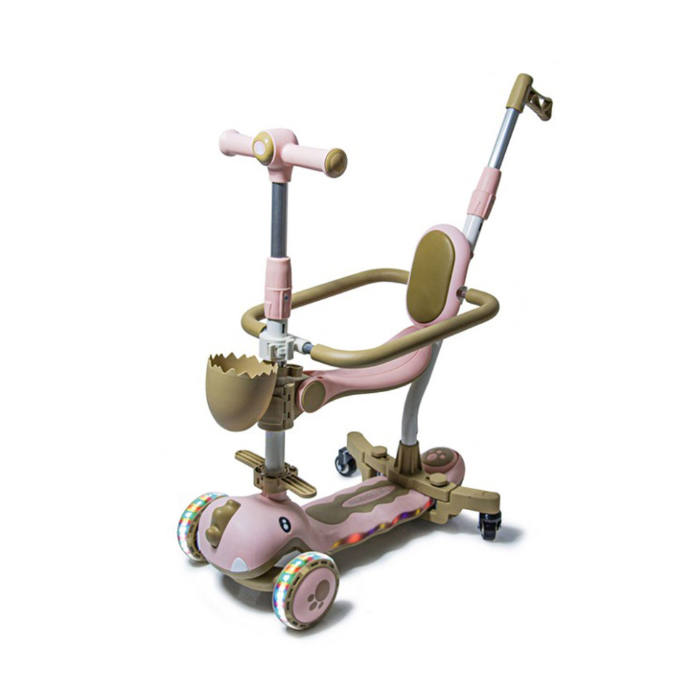 Самокат детский 3-х колесный 5 в 1 Dinosaur Bambi 881204003 до 25 кг