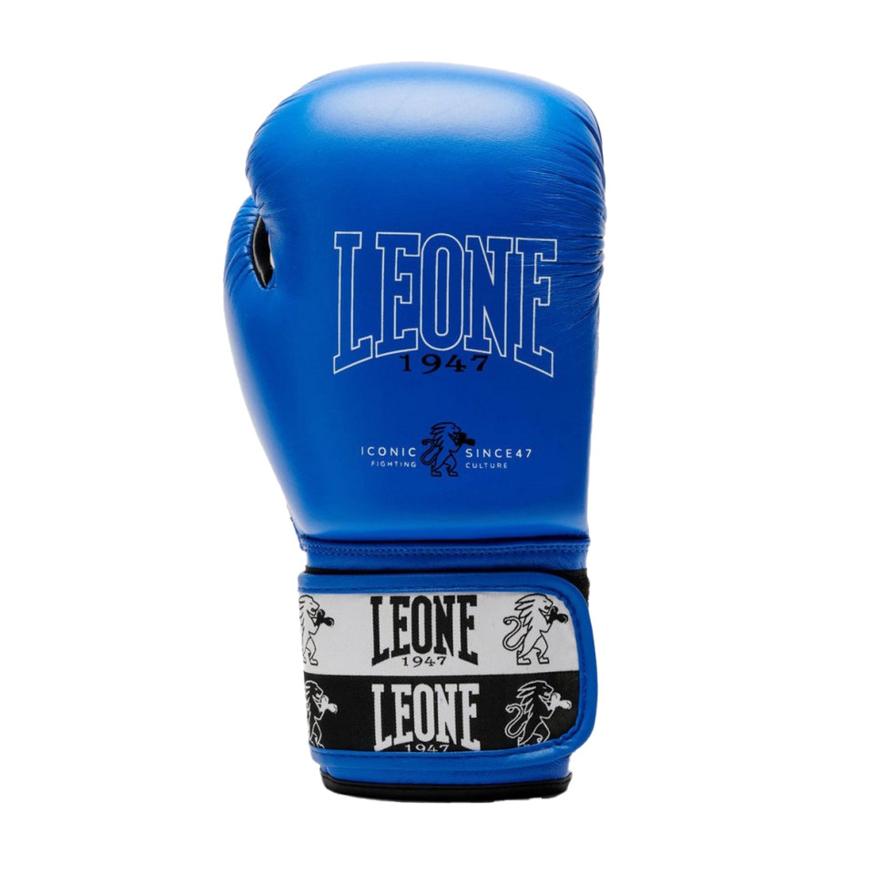 Боксерські рукавиці GN208 ICONIC Leone GN208_Blue_12oz 12 унцій (бинти в комплекті)