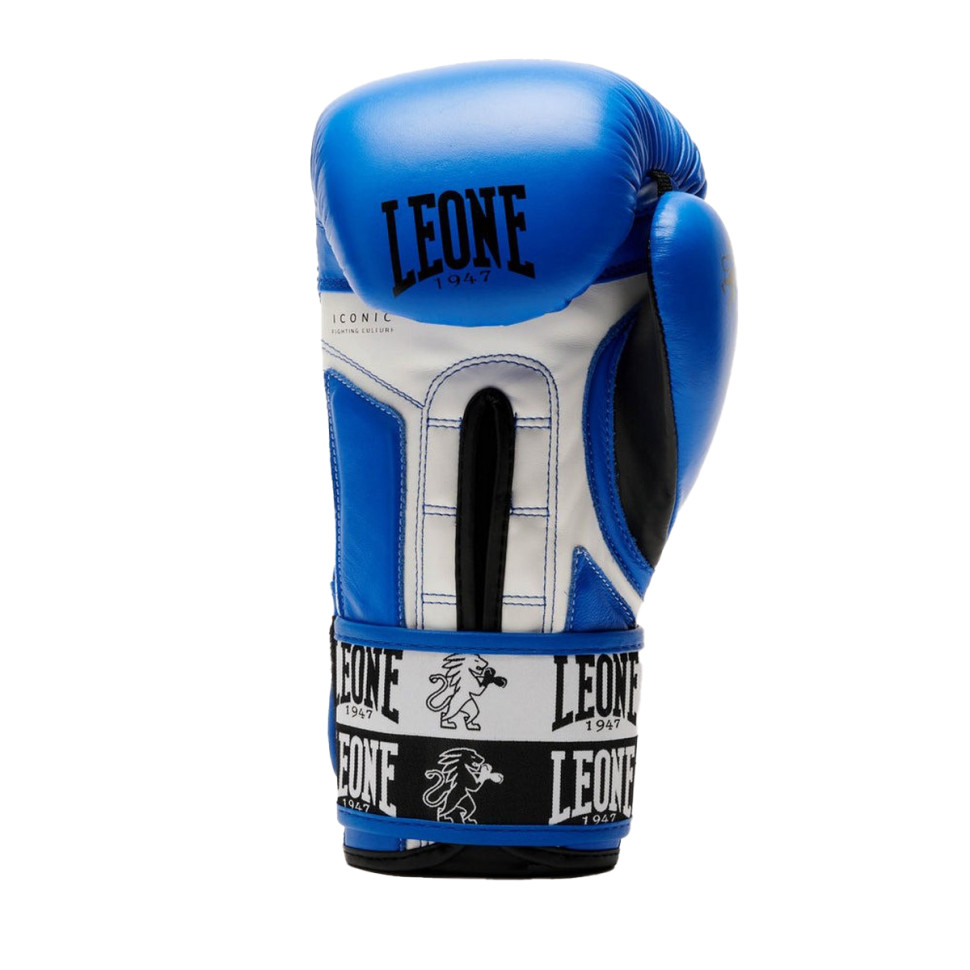 Боксерські рукавиці GN208 ICONIC Leone GN208_Blue_12oz 12 унцій (бинти в комплекті)