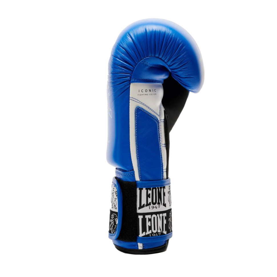 Боксерські рукавиці GN208 ICONIC Leone GN208_Blue_12oz 12 унцій (бинти в комплекті)