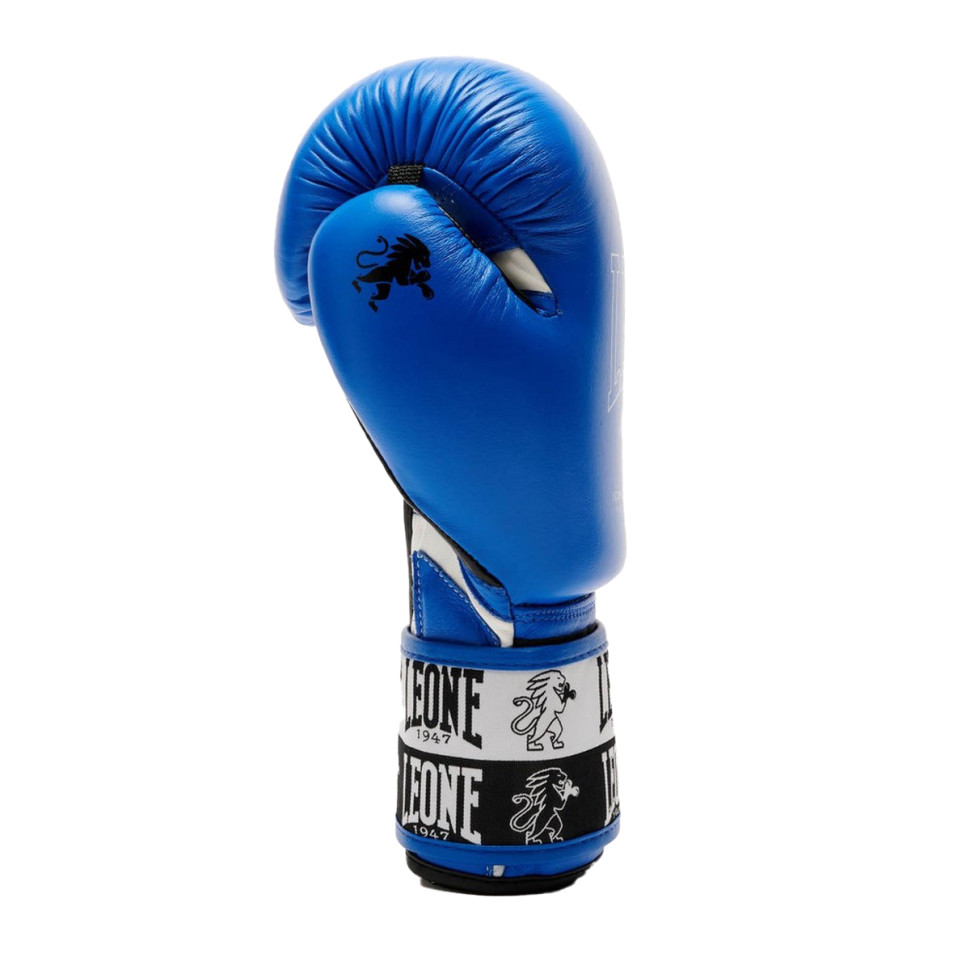 Боксерські рукавиці GN208 ICONIC Leone GN208_Blue_12oz 12 унцій (бинти в комплекті)