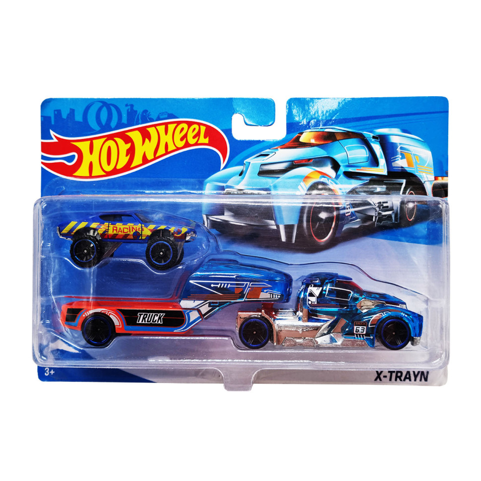 Детский игровой набор машинок Bambi T-H708-1(Blue-2) с трейлером