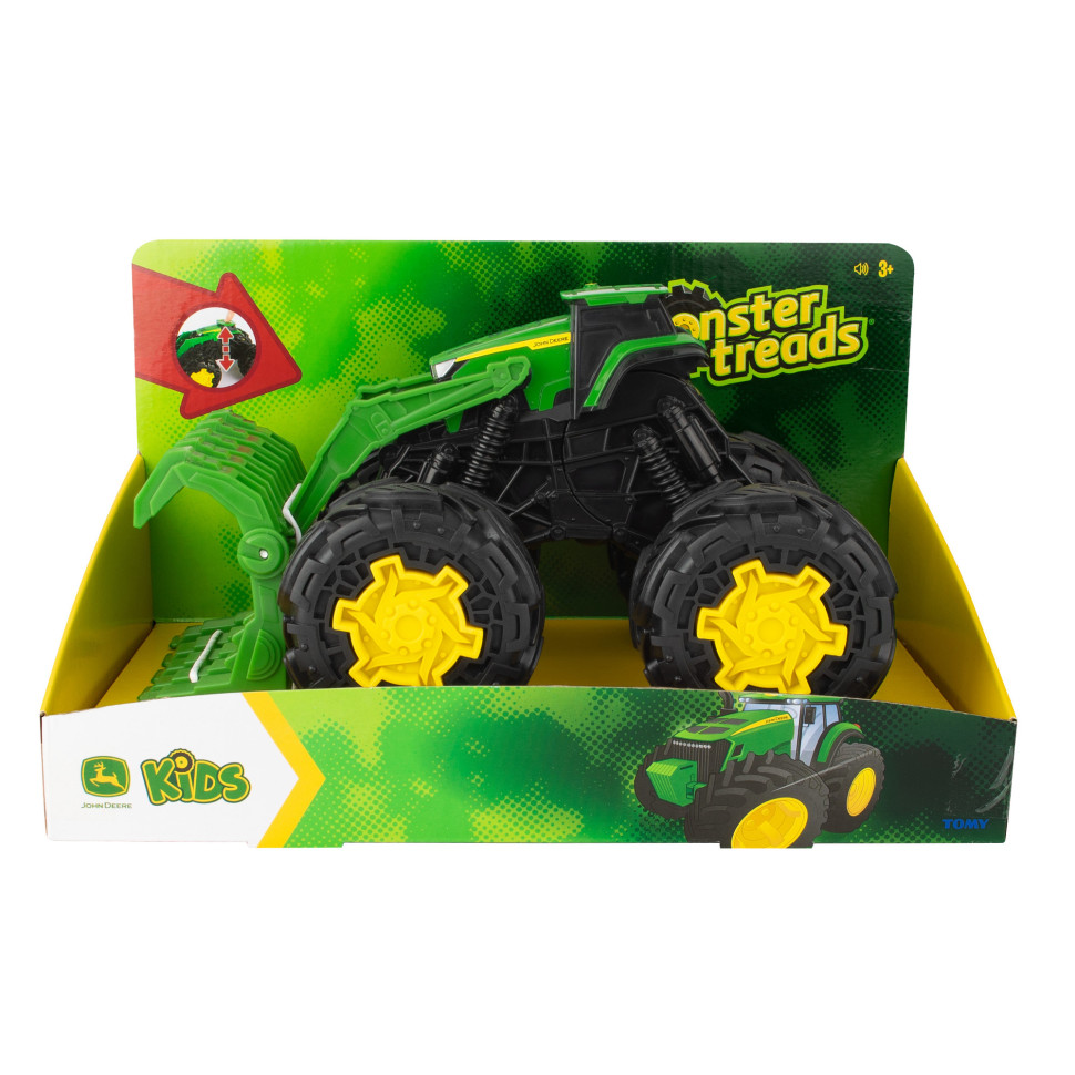 Іграшковий трактор John Deere Kids 47327 Monster Treads з ковшем і великими колесами
