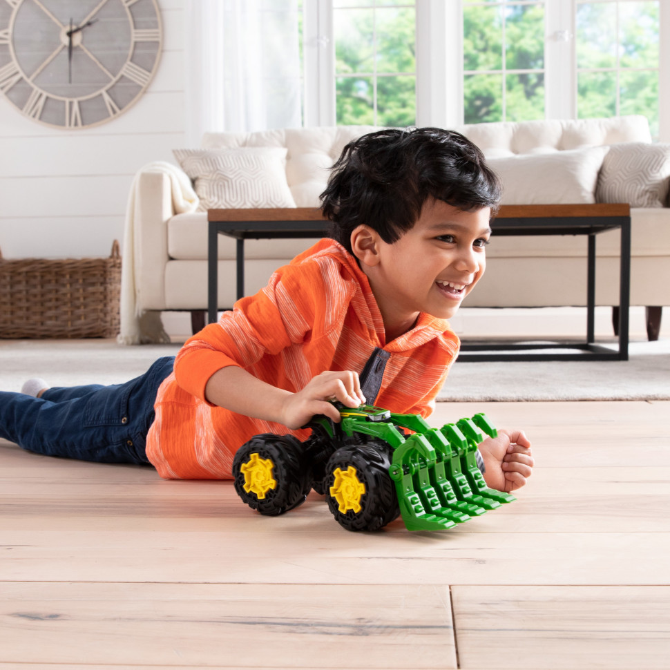 Іграшковий трактор John Deere Kids 47327 Monster Treads з ковшем і великими колесами
