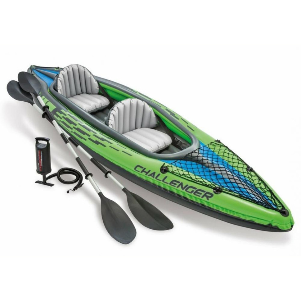 Надувний Човен CHALLENGER K2 KAYAK Intex 68306, 351 x 76 x 38 см