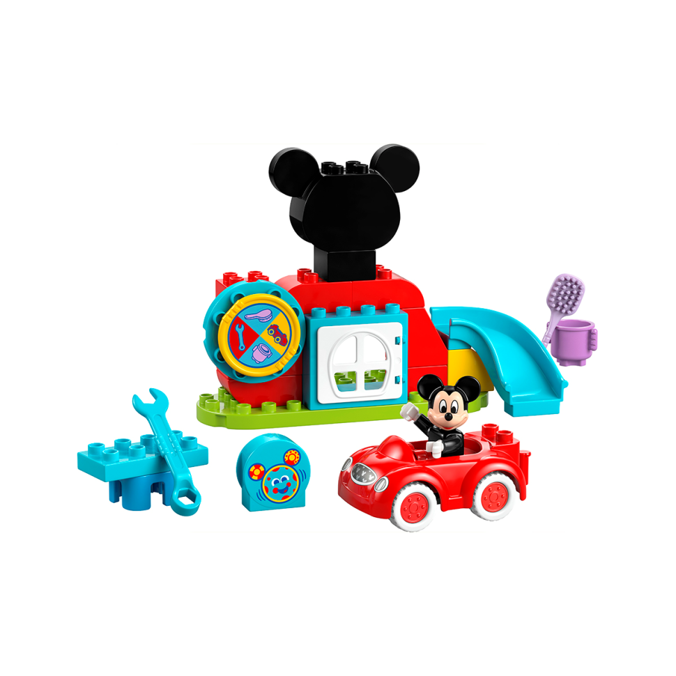 Конструктор DUPLO Disney Микки Маус Клубный дом и автомобиль LEGO 10454, 27 деталей