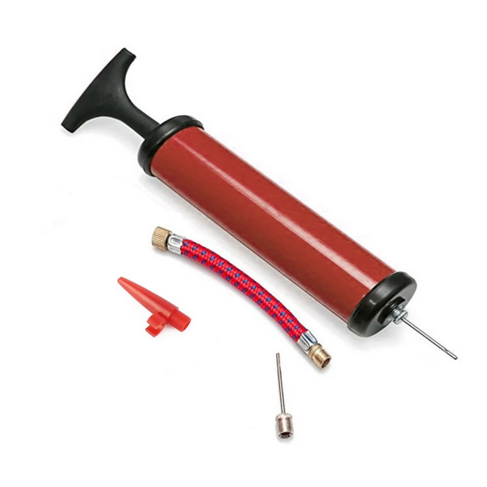 Насос ручний для м'ячів, надувних виробів Pump Newt NE-P-18R червоний