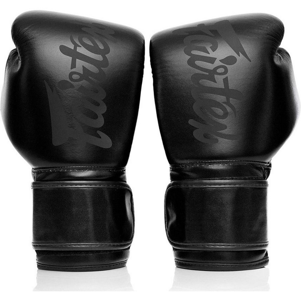 Боксерские перчатки BGV14SB Fairtex BGV14SB_14oz_Black 14 унций (бинты в комплекте)