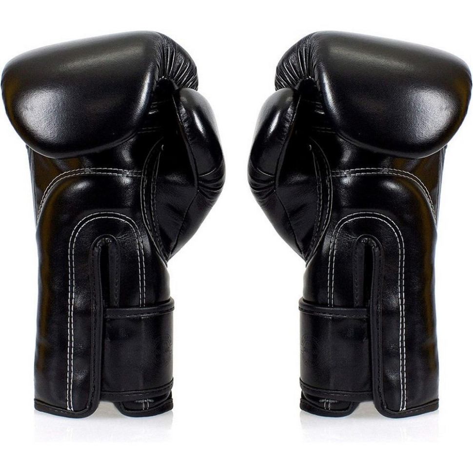 Боксерские перчатки BGV14SB Fairtex BGV14SB_14oz_Black 14 унций (бинты в комплекте)