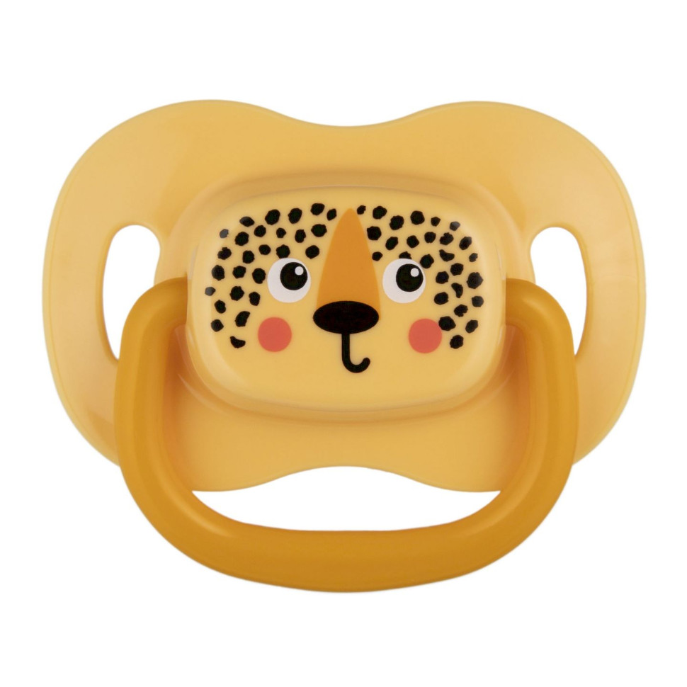 Пустышка силиконовая симметричная Леопард BabiesBoo Canpol babies 34/928_ora 6-18 месяцев