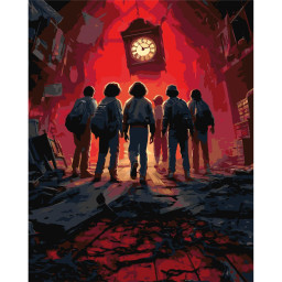 Картина по номерам "Очень странные дела" Origami LW194-01, 40х50 см