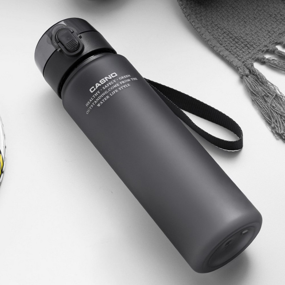 Пляшка для води KXN-1183 Casno KXN-1183_Grey 850 мл, сіра
