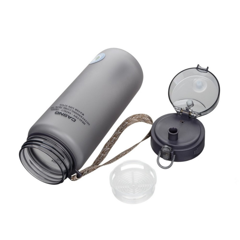 Пляшка для води KXN-1183 Casno KXN-1183_Grey 850 мл, сіра