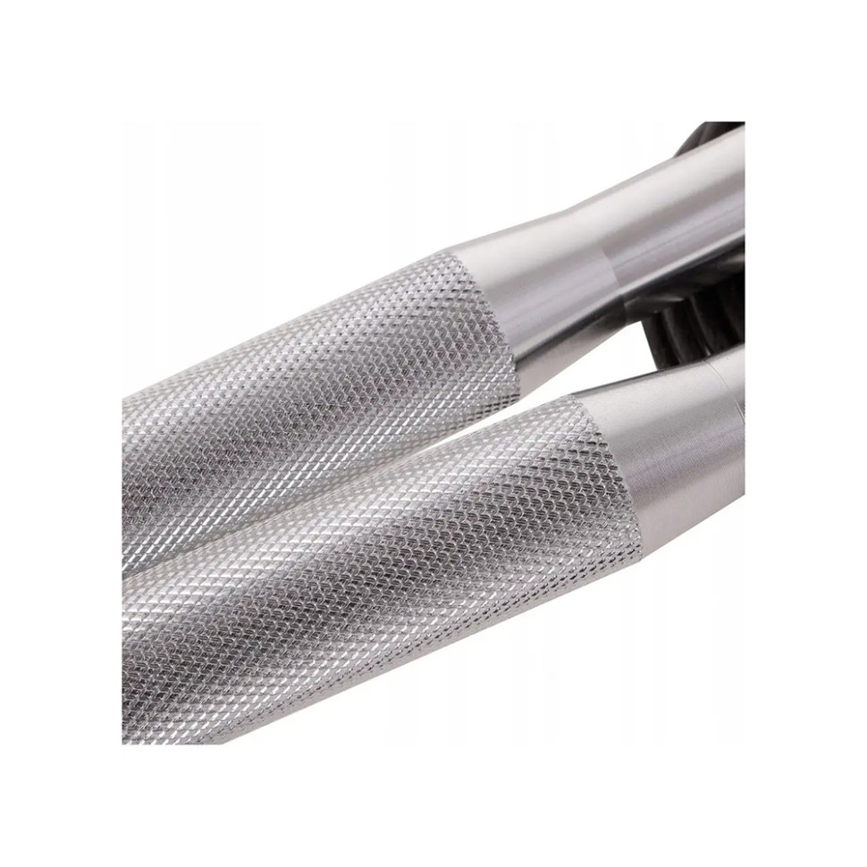 Скакалка скоростная на подшипниках алюминиевая PowerPlay PP_4207_Silver, Серебряная