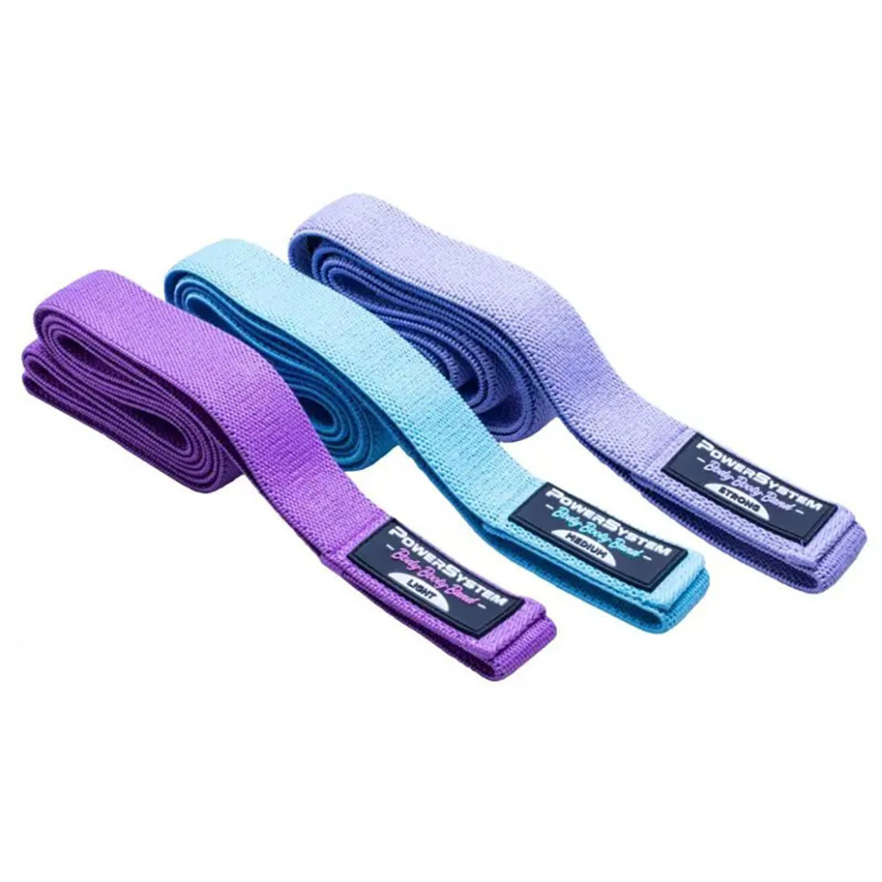 Набір тканевих гумок  Booty Band Set Long Power System 4129MX-9, 3 шт