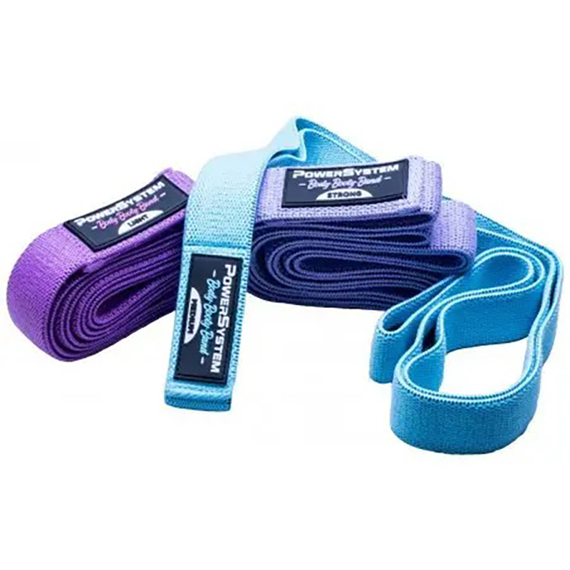 Набір тканевих гумок  Booty Band Set Long Power System 4129MX-9, 3 шт