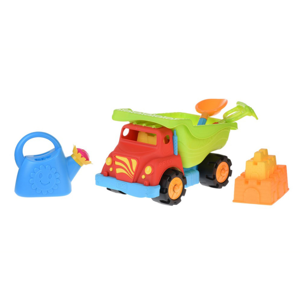 Набор для игры с песком Грузовик Same Toy 973Ut-1 красный 6 шт