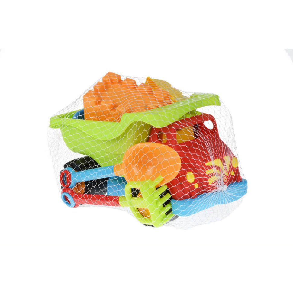Набор для игры с песком Грузовик Same Toy 973Ut-1 красный 6 шт
